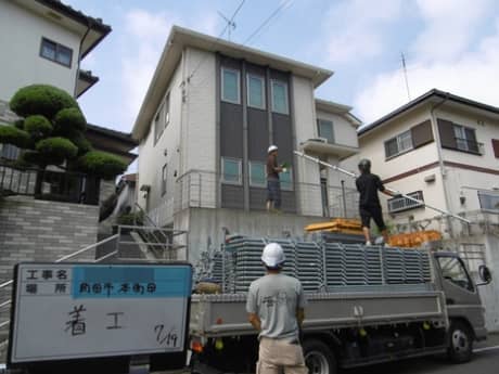 町田市本町田　Ｎ様邸　着工（外壁塗装はぺんき屋美装） | 塗装の話